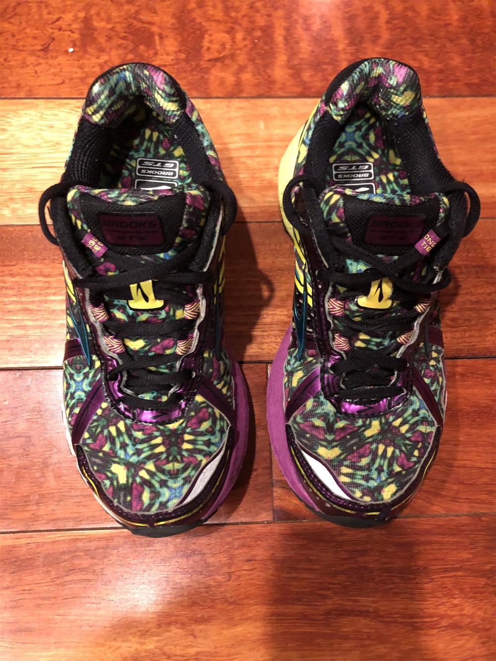 brooks multicolor running shoes