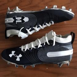 chrome bottom football cleats