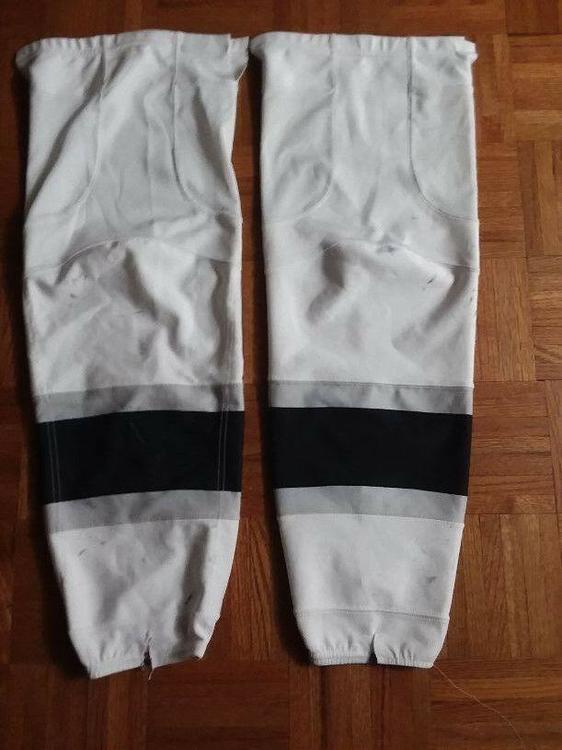 CCM Edge Pro Stock Hockey Socks Los Angeles Kings White 9264