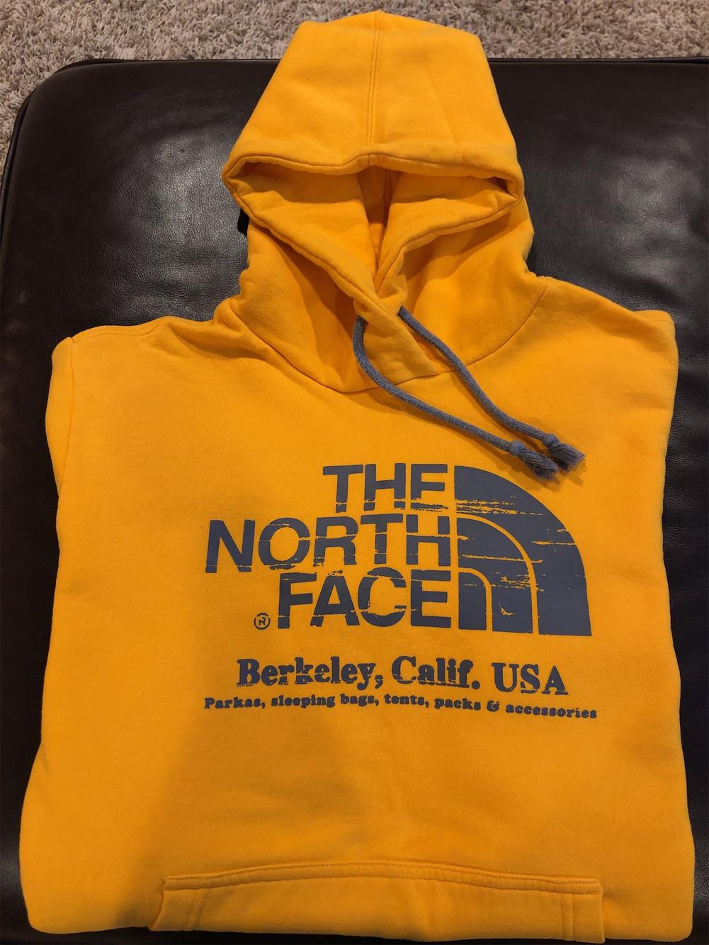 north face yellow sweatshirt