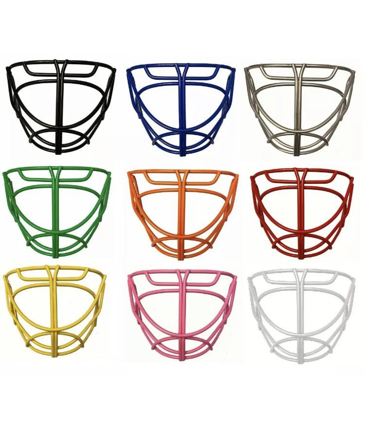 Mix Hockey Goalie Mask Cat Eye Goalie Cage (MX9) WHITE (Includes clips and screws) SidelineSwap