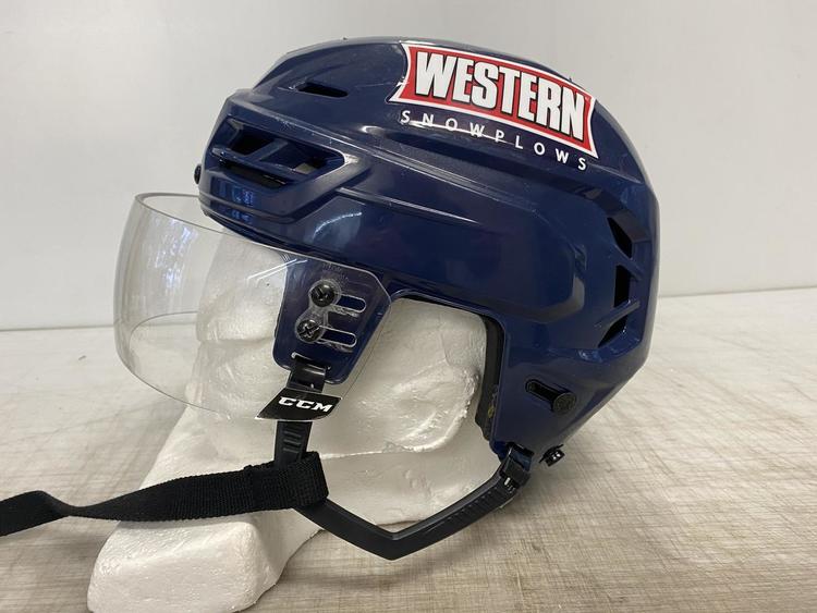 CCM Resistance Pro Stock Hockey Helmet Small Navy Blue CCM Visor 8343