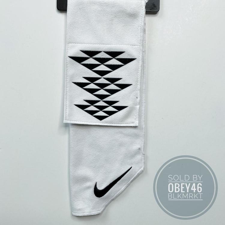 white nike football towel