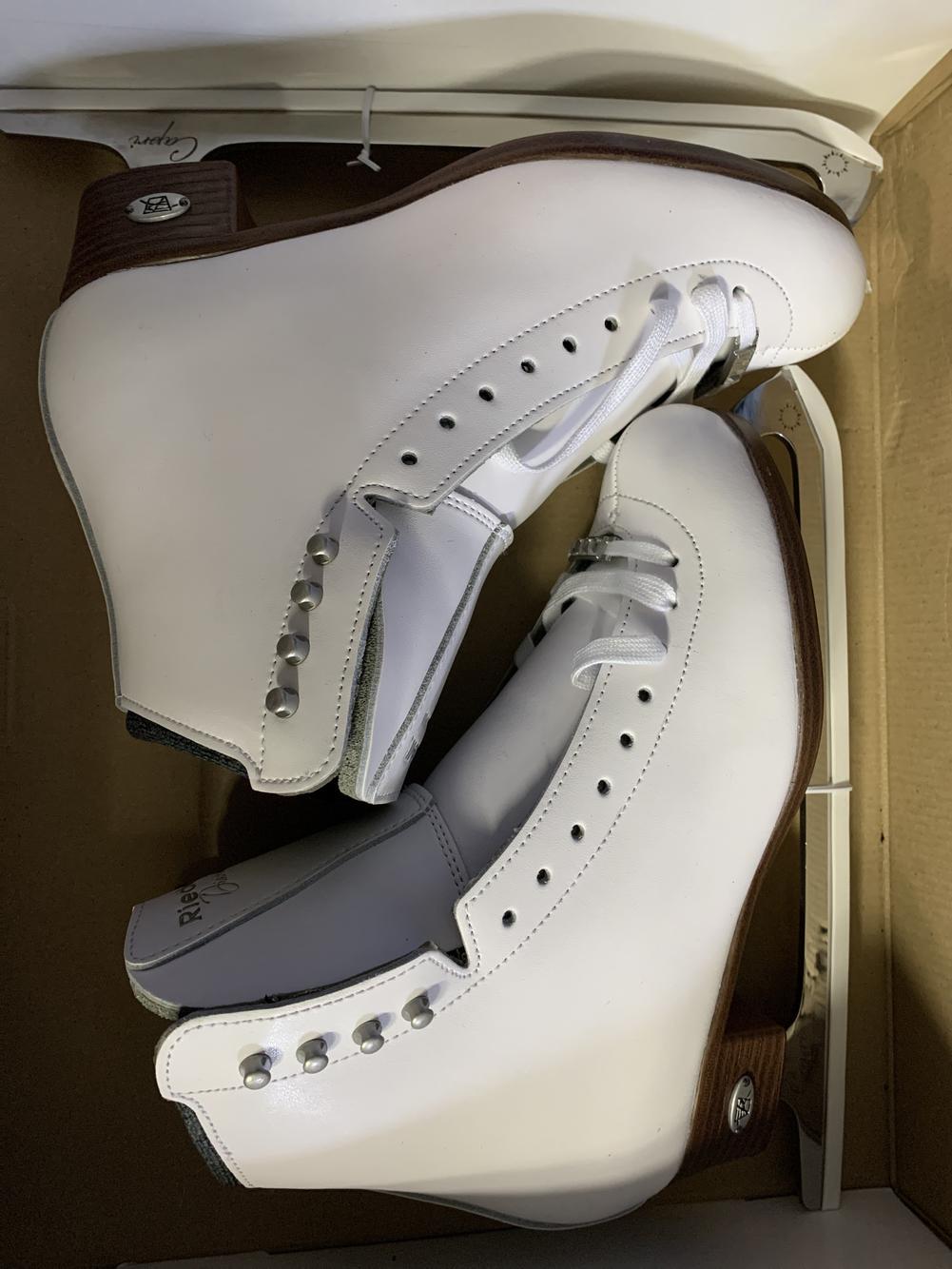 Riedell Diamond Figure Skates White Women’s Size 6.5 New