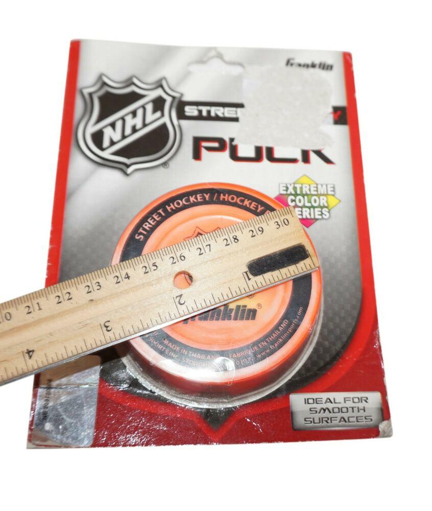 Franklin Sports Nhl Logo Pvc Street Hockey Puck Extreme Color Series