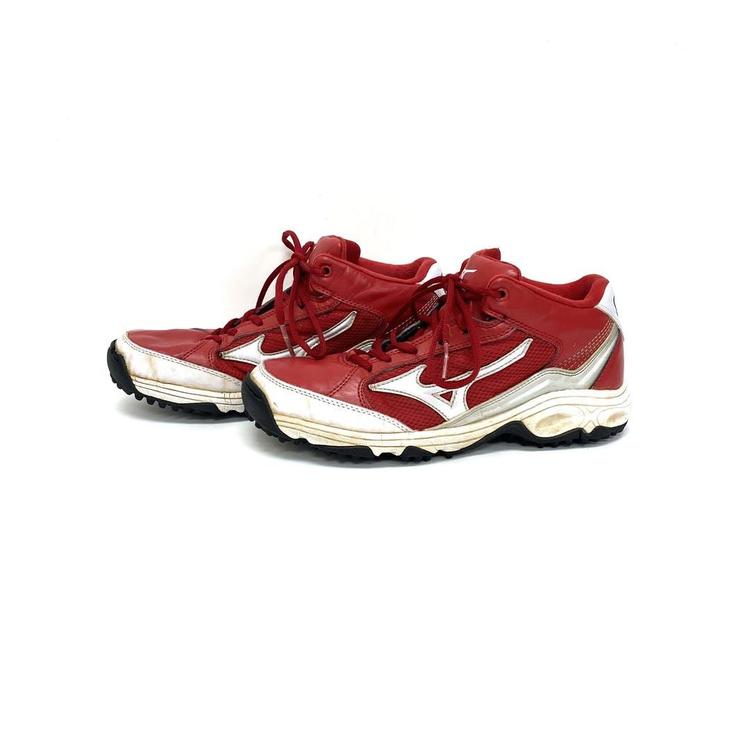 red mizuno turf shoes