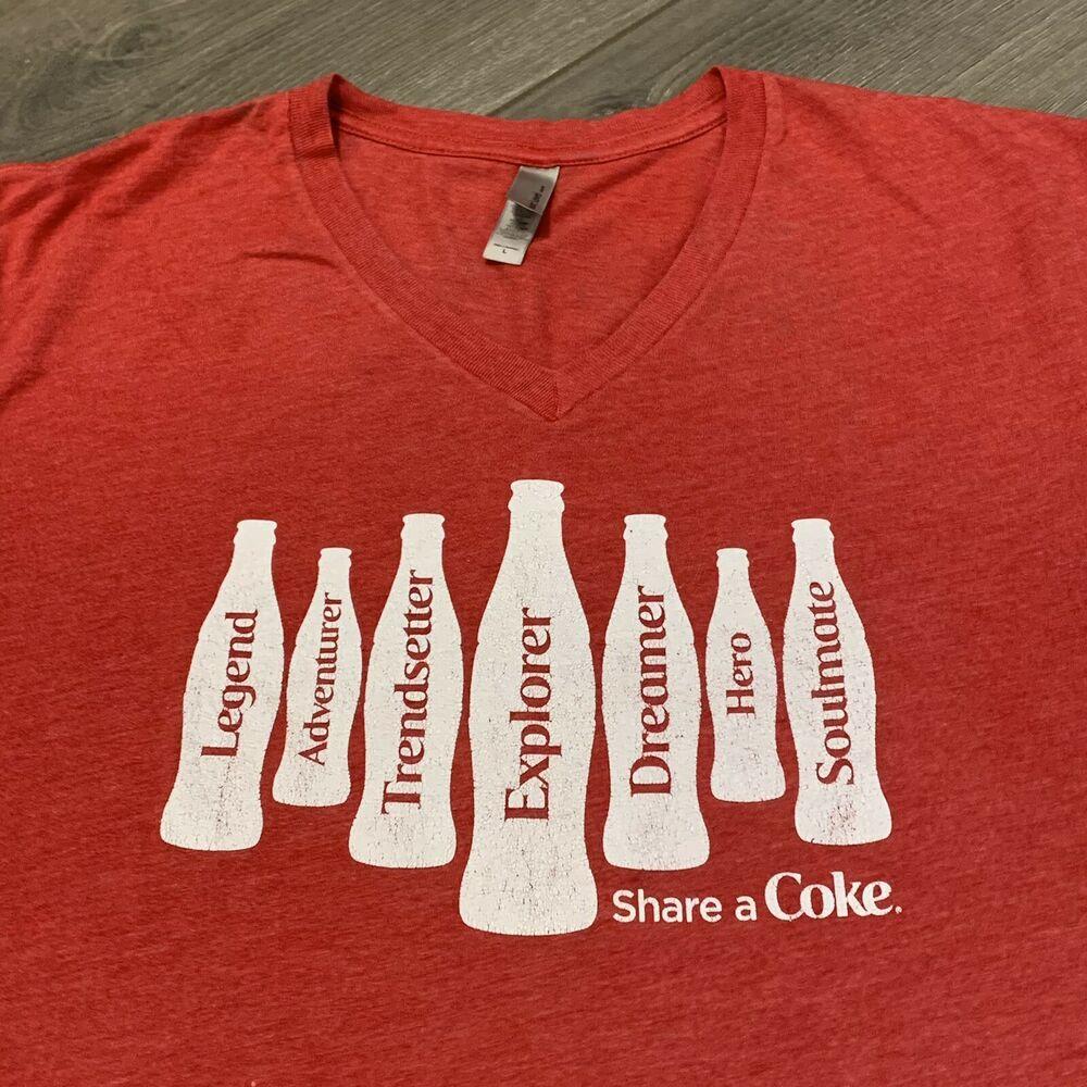COCA COLA COKE TWIN BOTTLES RED TSHIRT NEW MEDIUM COCA COLA COKE TWIN BOTTLES RED TSHIRT NEW MEDIUM