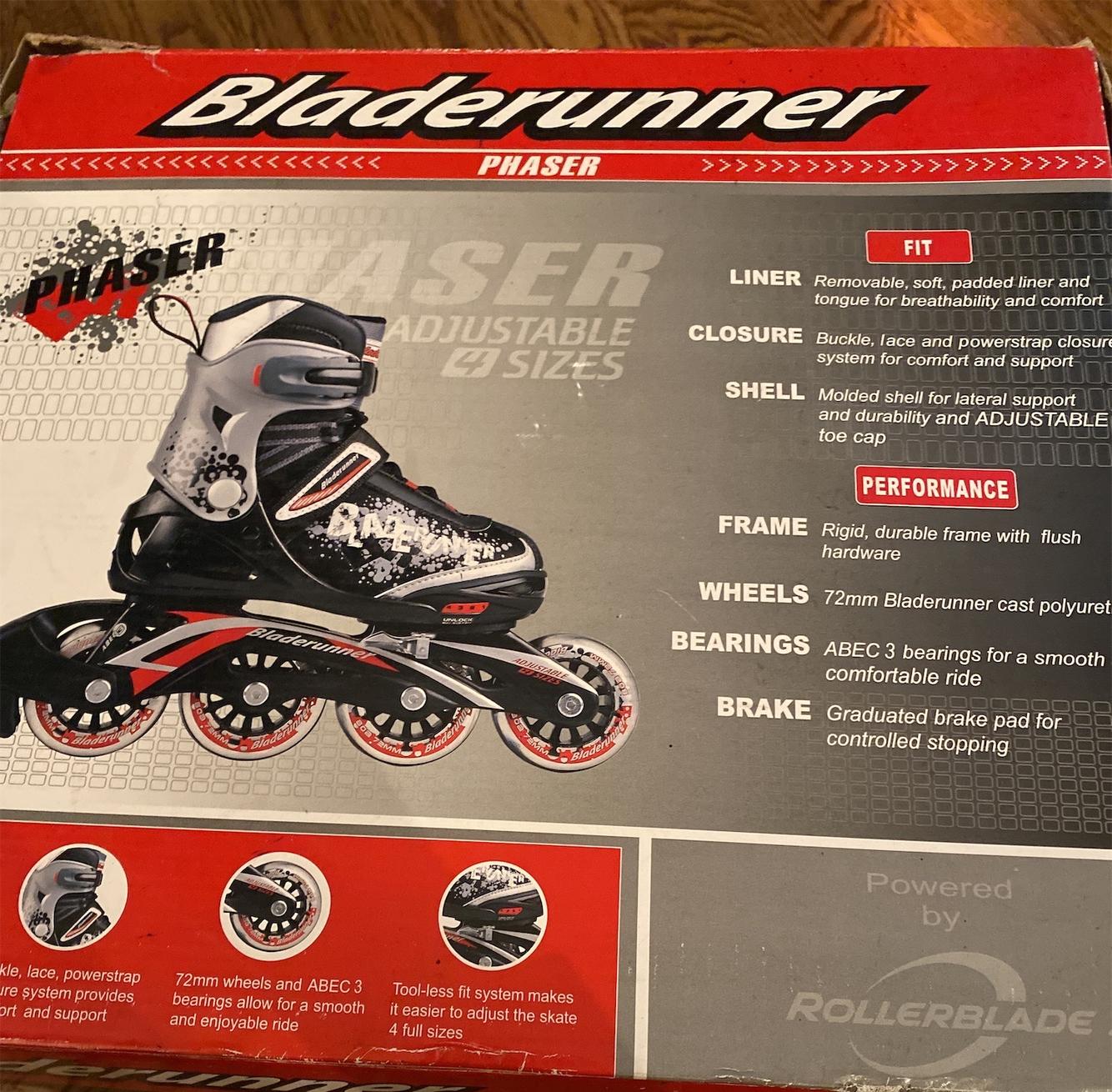 Youth Bladerunner Regular Width Size 1 Inline Skates SidelineSwap