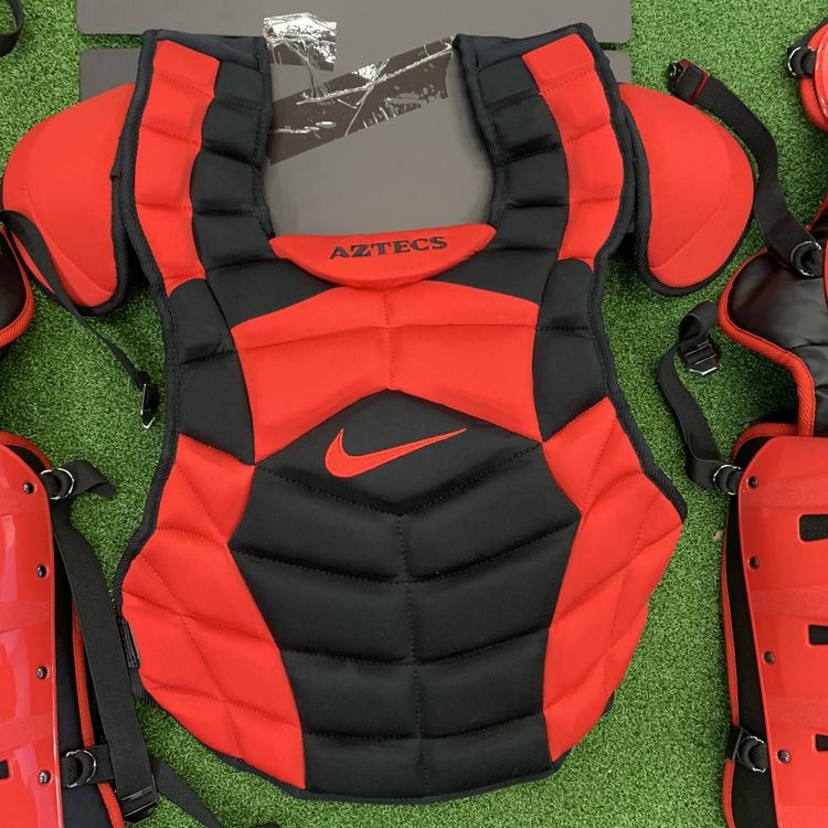 Nike New Catcher's Set Black And Red Baseball Catcher's Equipment