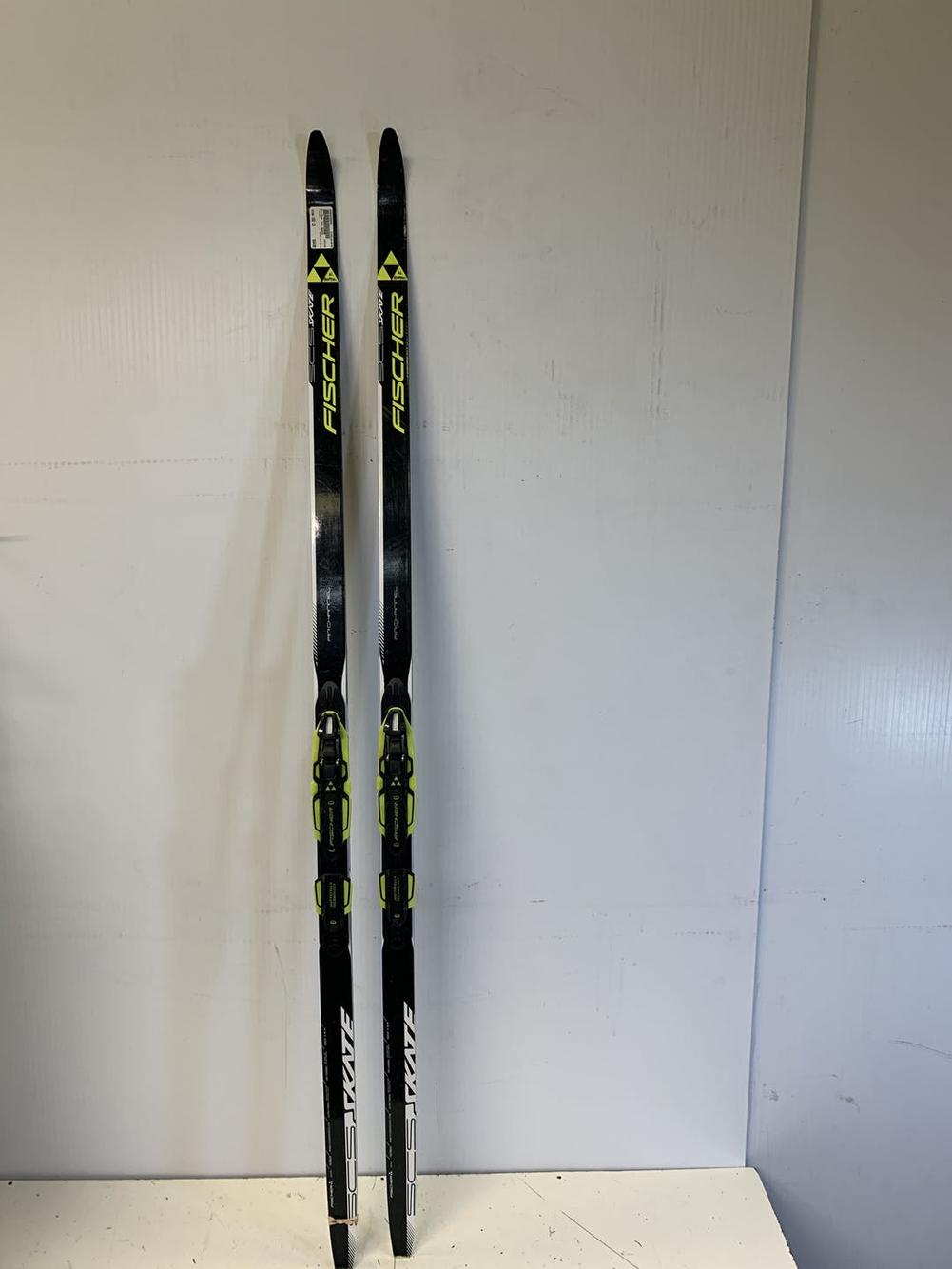 Used Fischer Scs Skate 162 Cm Cross Country Ski Boys Combo SidelineSwap