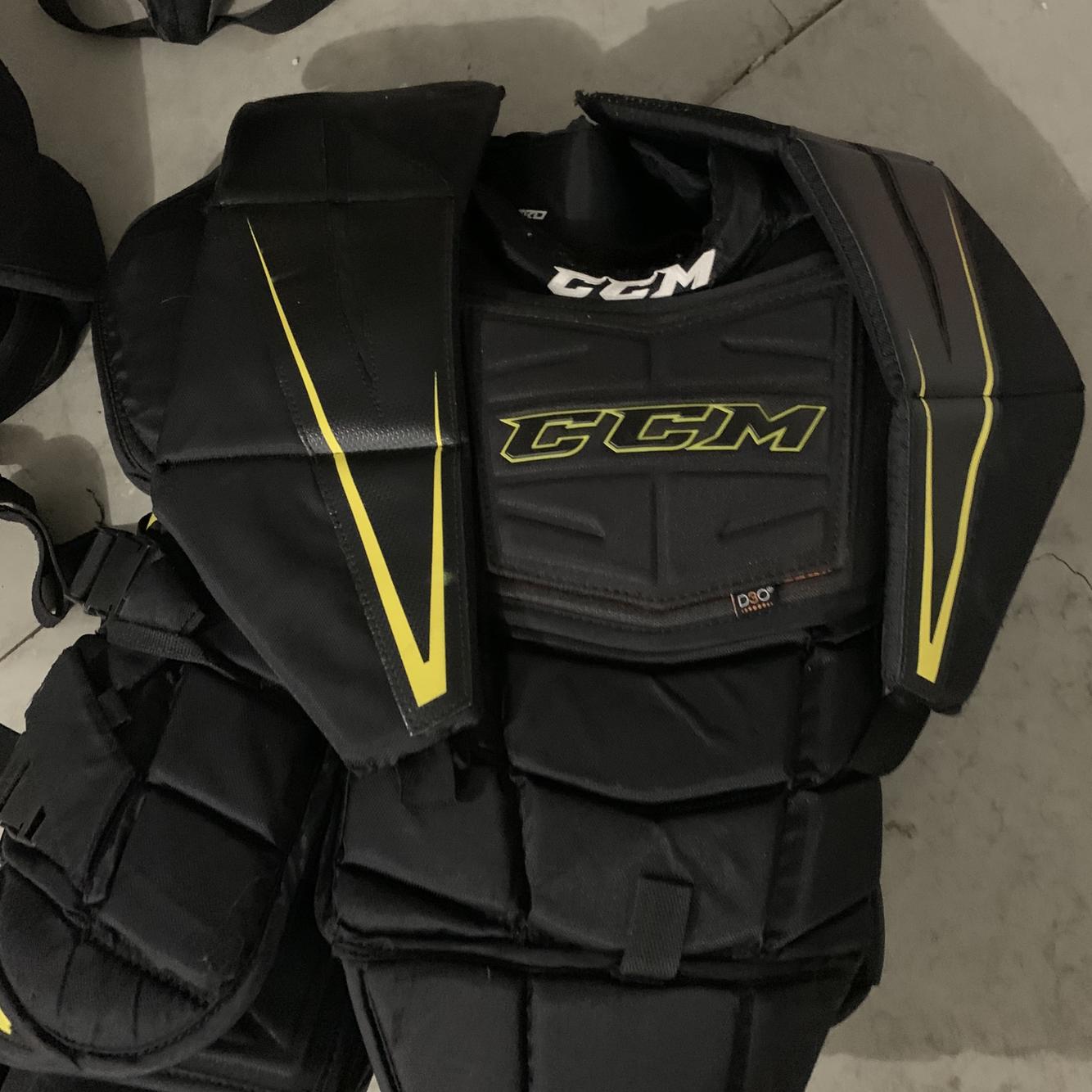 Senior Large CCM Premier Pro Goalie Chest and Arm Protector Pro Stock