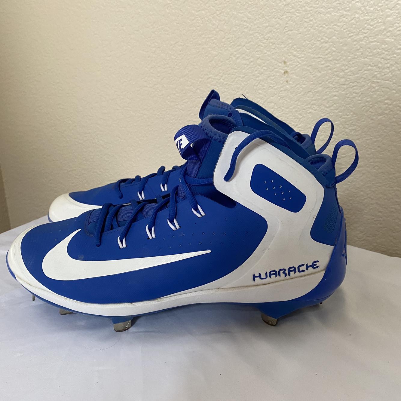 blue nike huarache baseball cleats