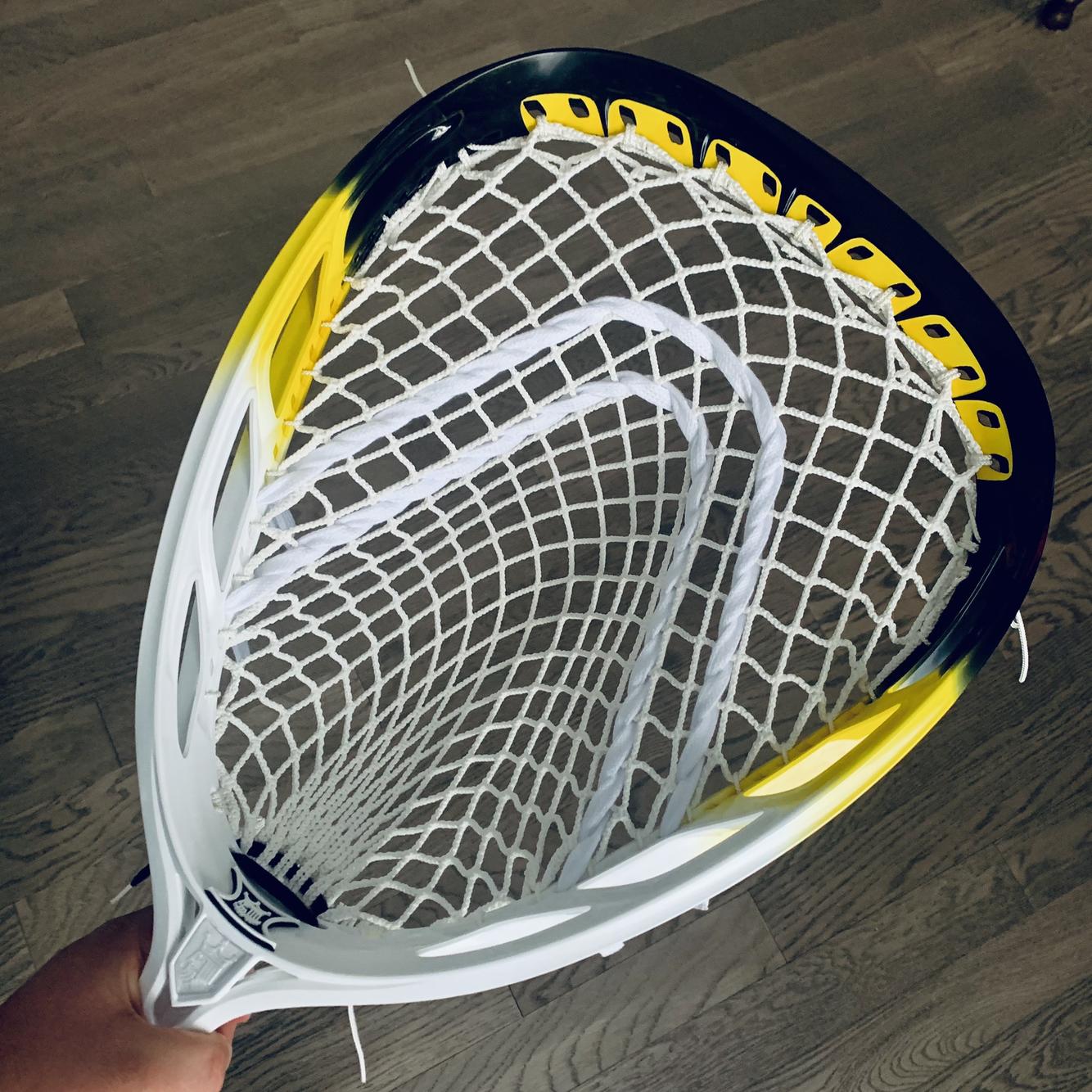 BRAND NEW Brine Eraser 2 w/ Grizzly 1x Custom Dyed Goalie Head