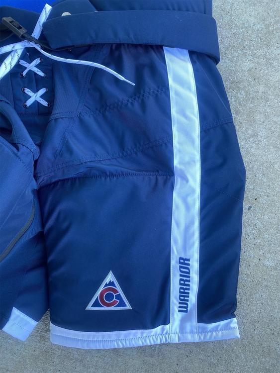 Warrior New Blue Covert Pro Stock Colorado Avalanche 3rd Jersey Pants S