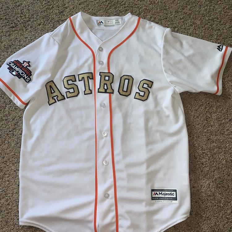 astros world series jersey gold
