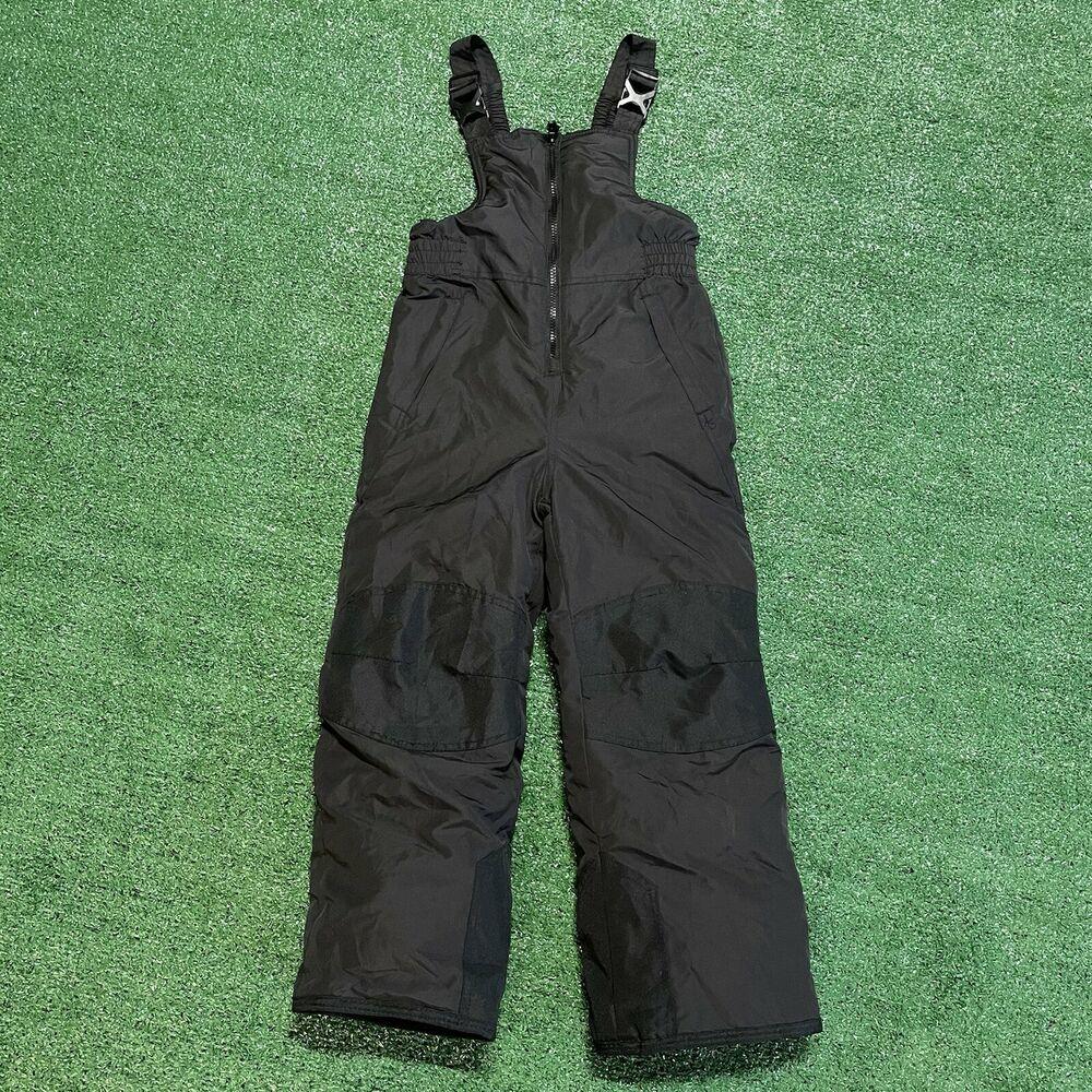 Champion Snow Pants Youth Small Boys 67 Black Overall Waterproof Ski Snowboard SidelineSwap