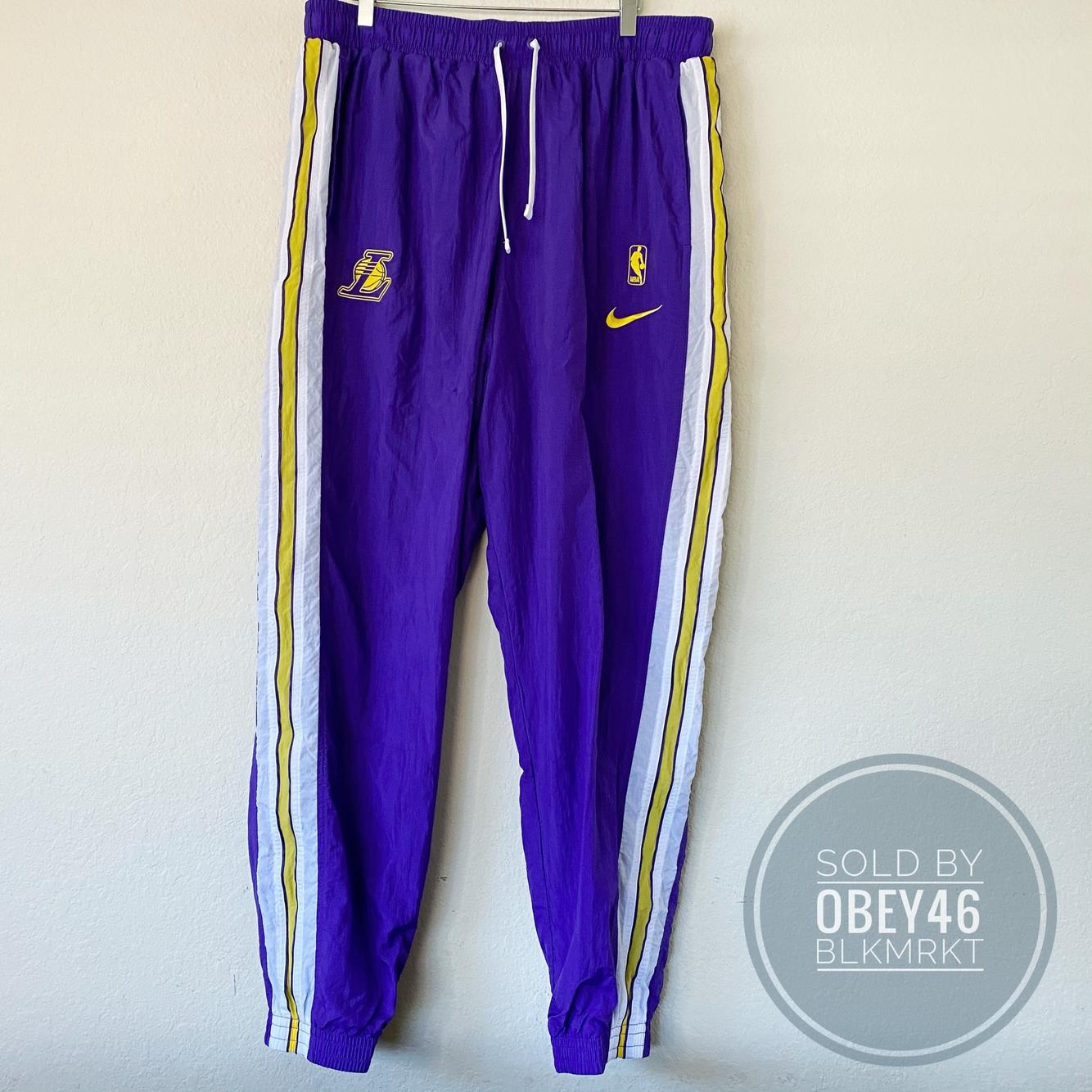 nike lakers track pants