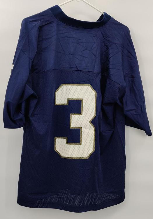 Notre Dame Fighting Irish NCAA Adidas #3 Blue College Football Jersey Adult Medium Mint Condition | SidelineSwap Notre Dame Fighting Irish NCAA Adidas #3 Blue College Football Jersey Adult Medium Mint Condition | SidelineSwap