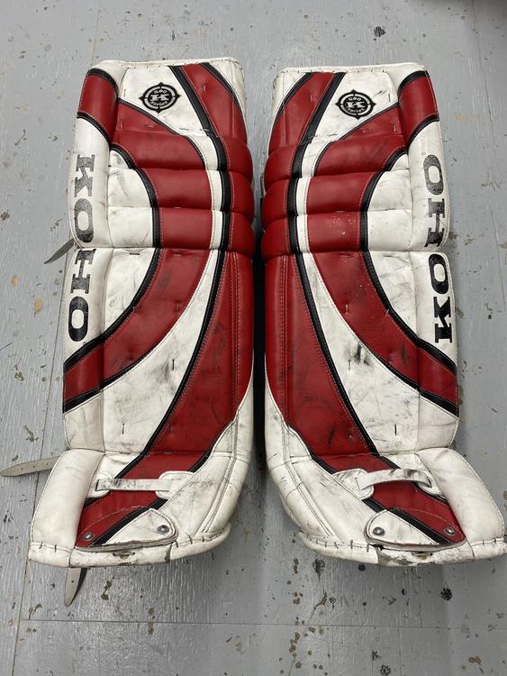 Vintage KOHO 580 SR PRO SERIES Ice Hockey Goalie Leg Pads 35” by