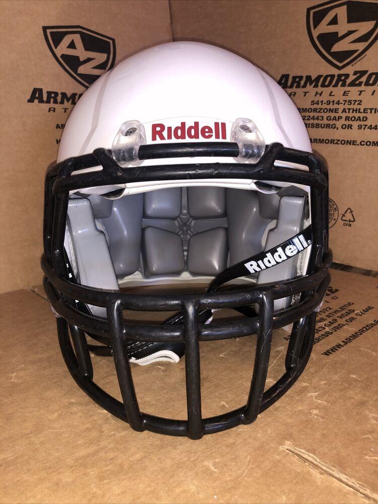 USED RIDDELL YOUTH SPEED CLASSIC FOOTBALL HELMET XL WHITE