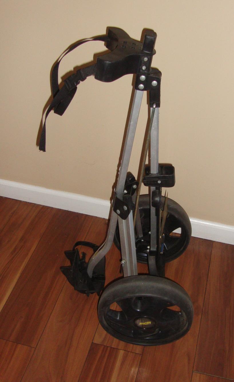 Bag Boy LT400 Golf Bag Cart Push Pull Collapsible Lightweight Silver