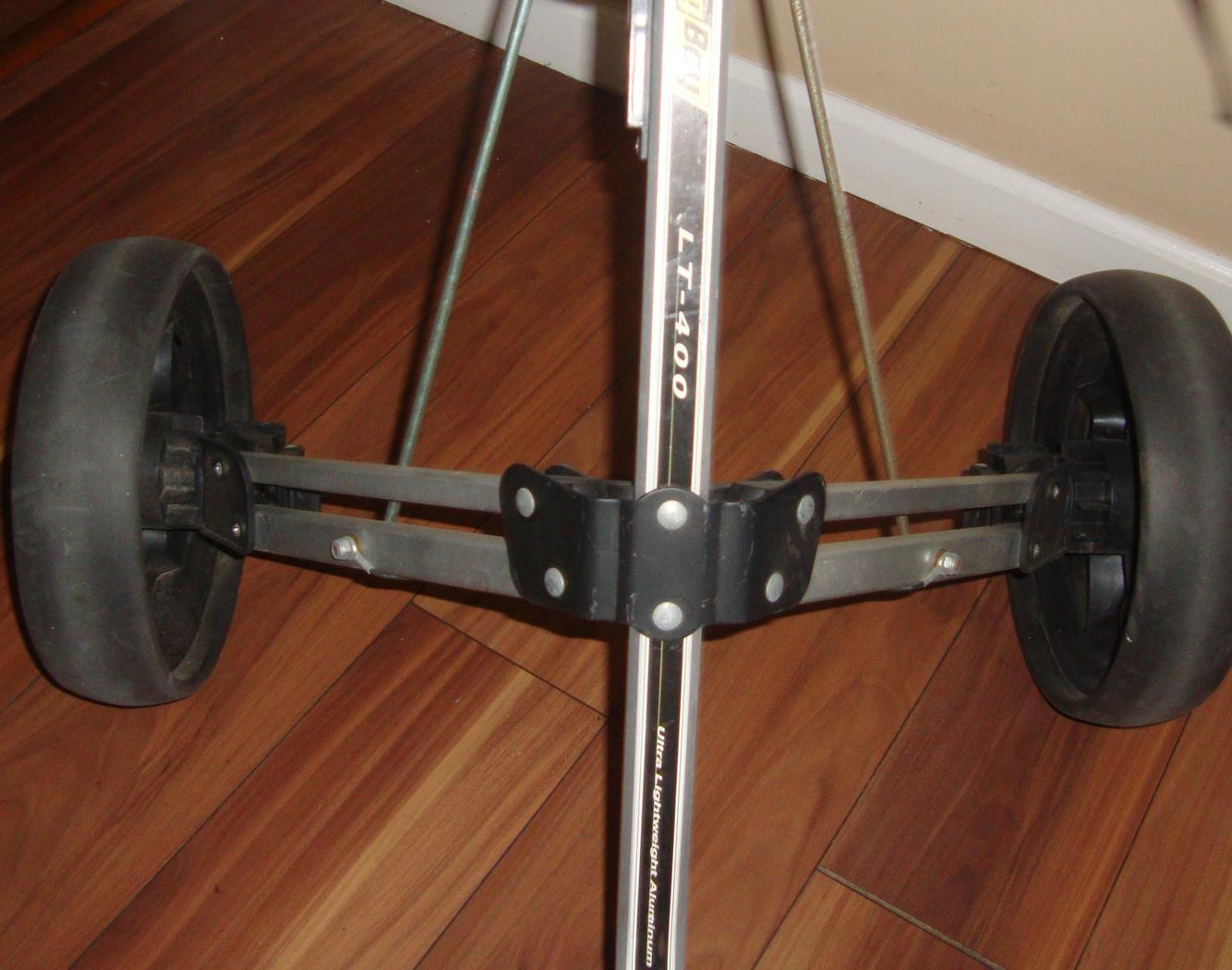 Bag Boy LT400 Golf Bag Cart Push Pull Collapsible Lightweight Silver