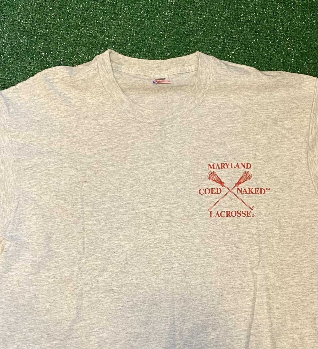 Vintage Maryland Co Ed Lacrosse T Shirt (xl) SidelineSwap