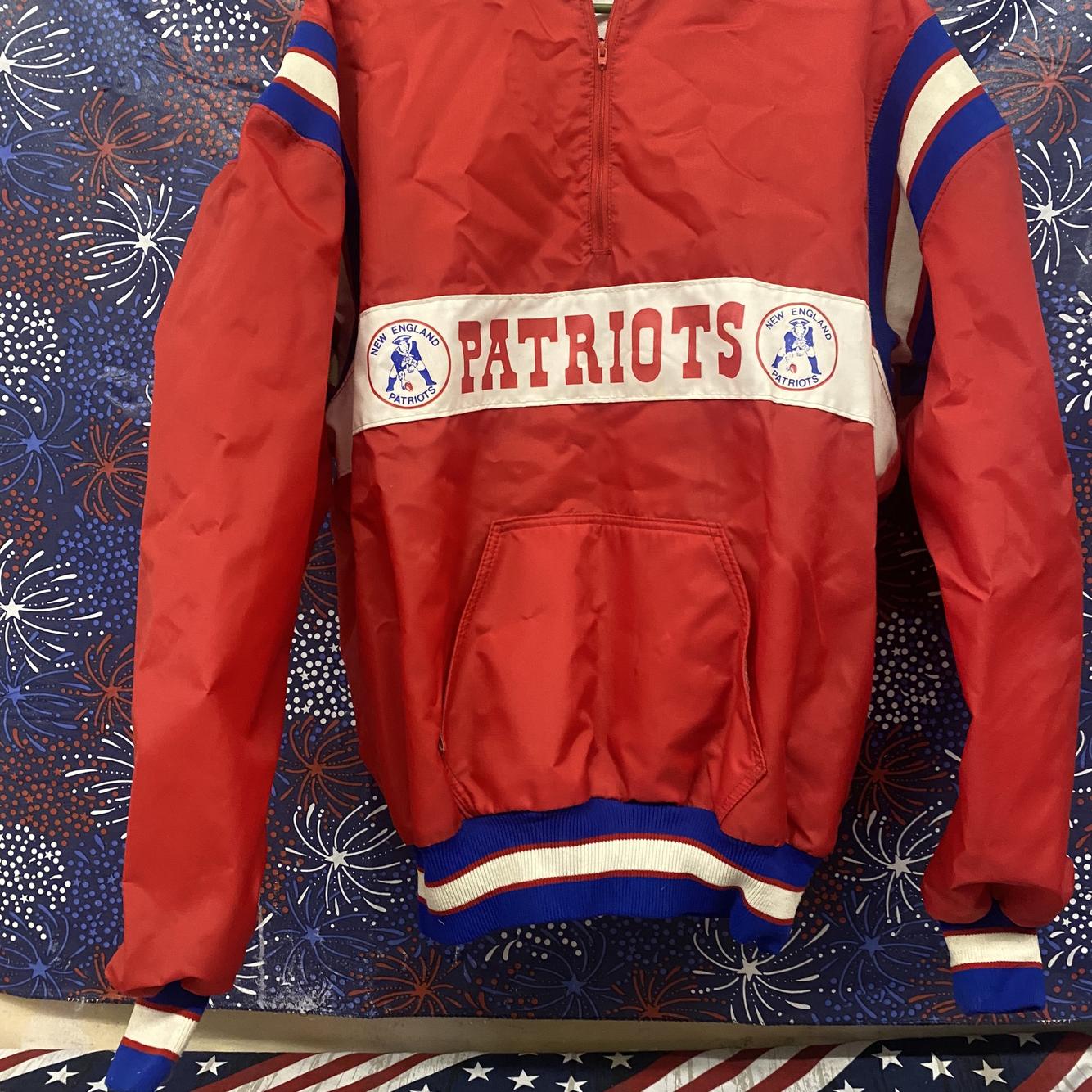 Lightly Used Red DeLong New England Patriots Pullover ...