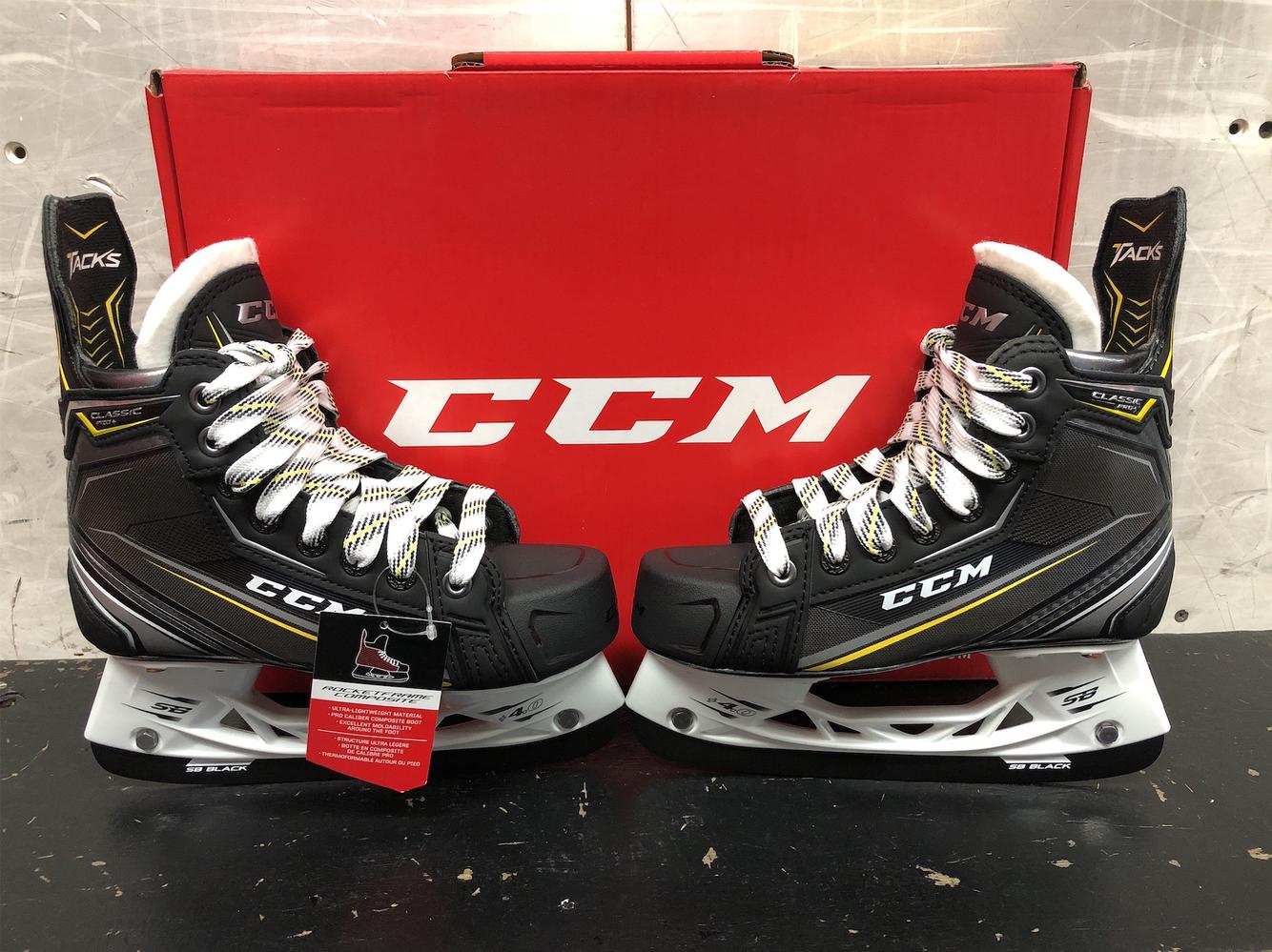 Junior CCM Tacks Classic Pro+ Regular Width Size 2.5 Hockey Skates SidelineSwap