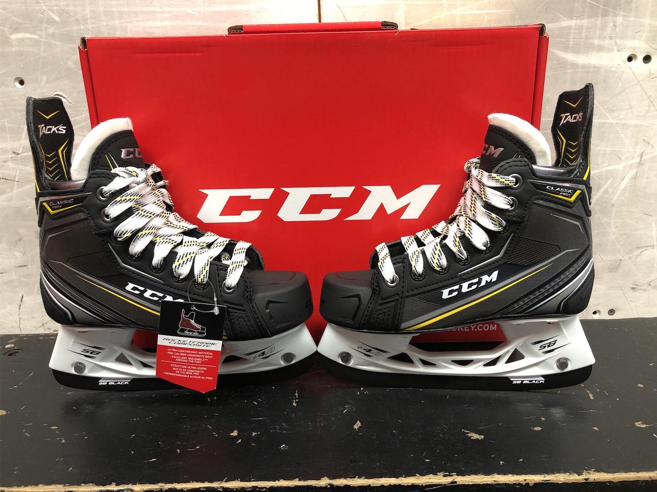 Junior CCM Tacks Classic Pro Plus Regular Width Size 3 Hockey Skates