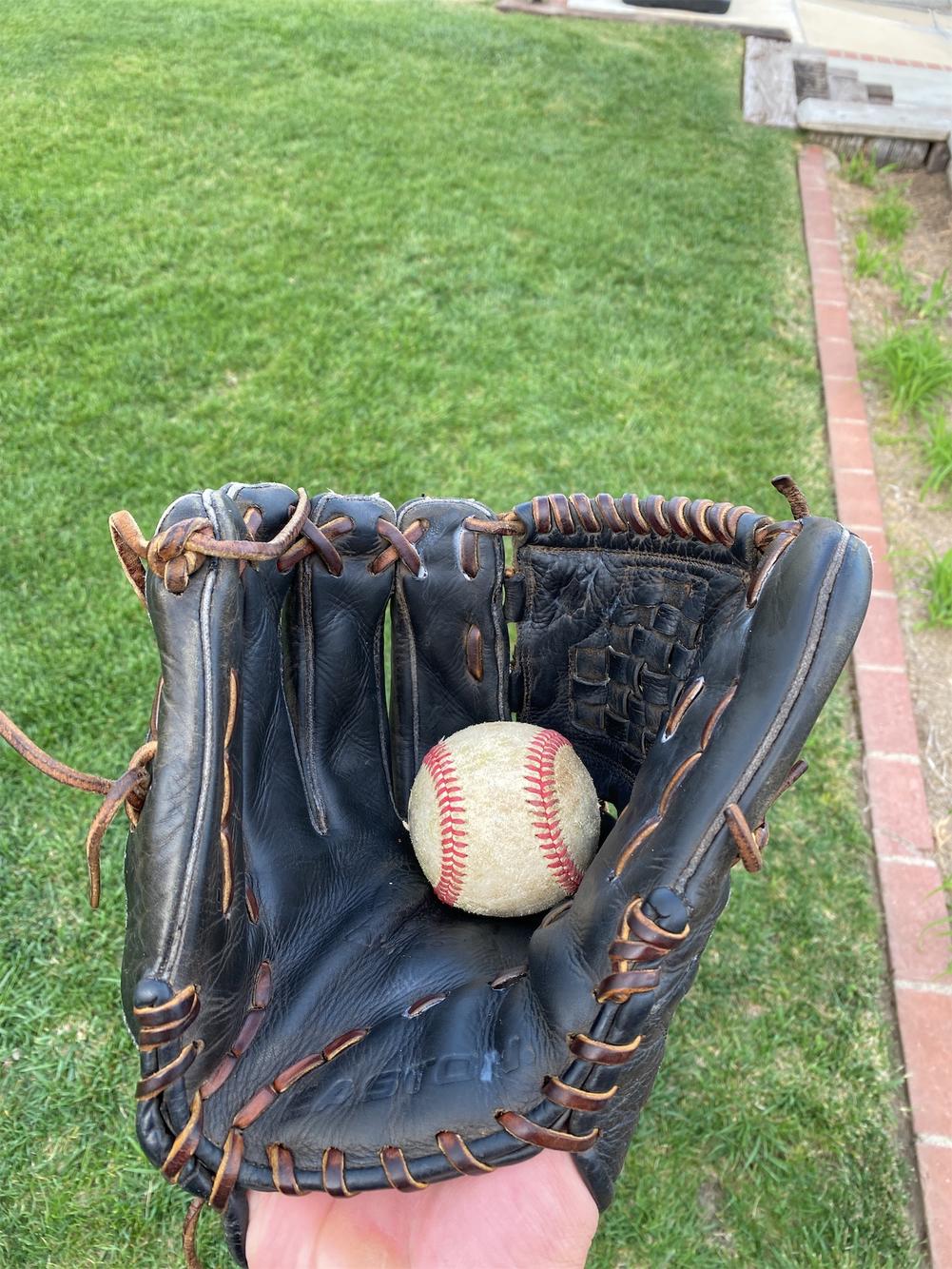 Black Used Left Handed 12" Baseball Glove SidelineSwap
