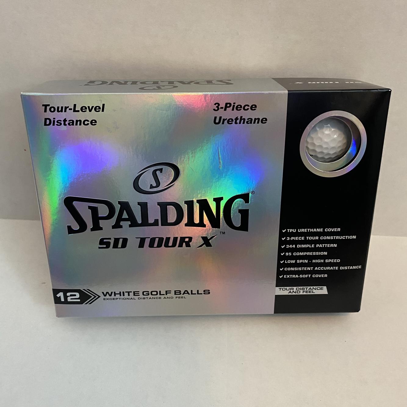 Spalding SD Tour X White 1 Dozen Golf Balls SidelineSwap