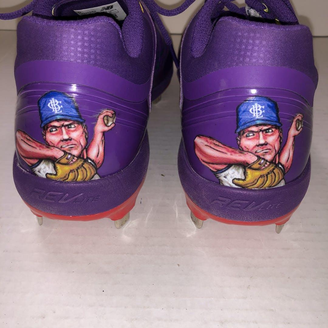 purple baseball cleats