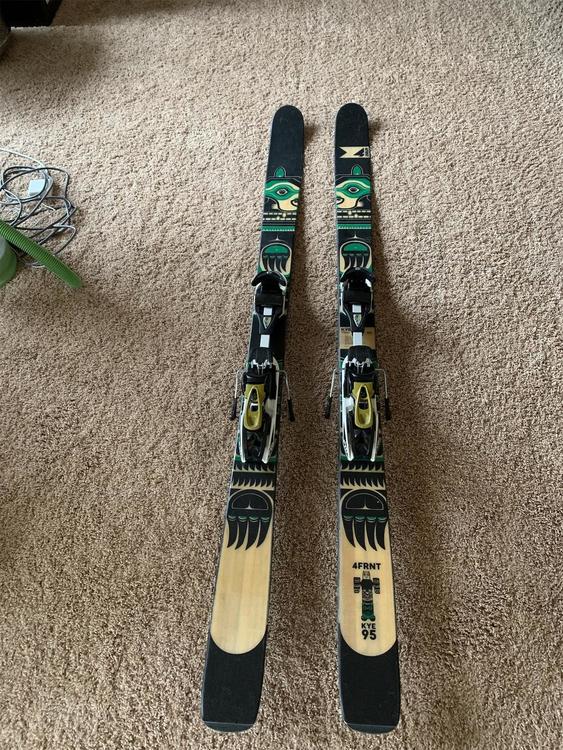 men's all mountain skis with bindings