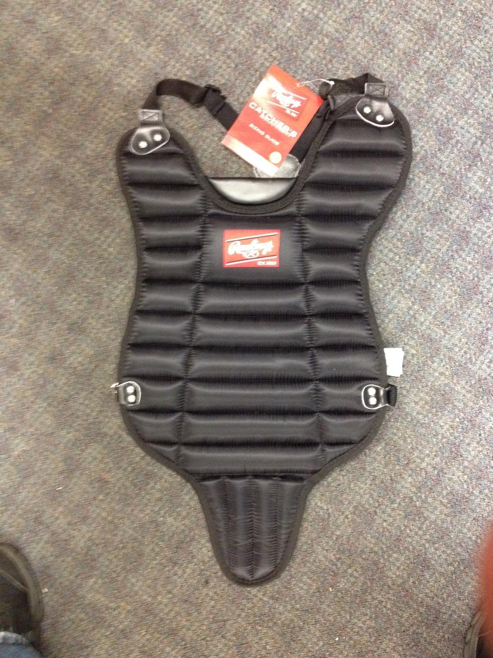 Black New Youth Rawlings Catcher's Chest Protector SidelineSwap