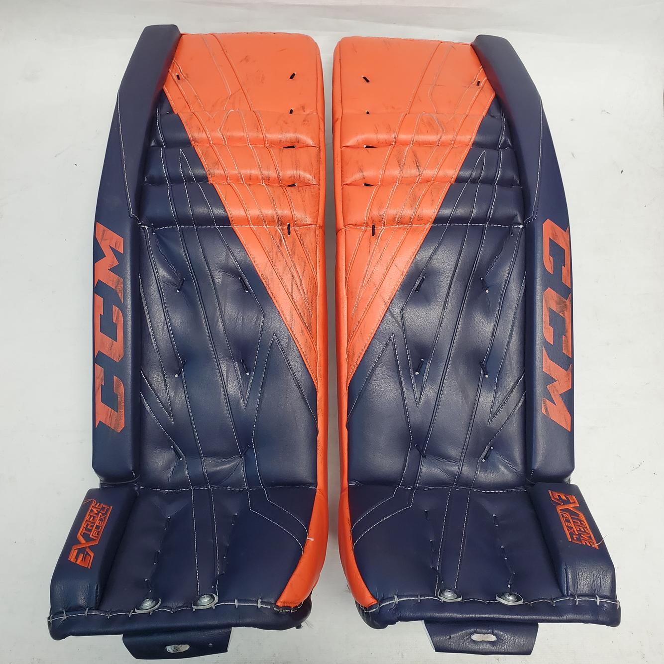 Used Pro Stock CCM Extreme Flex IV Goalie Pads AHL 38" (PAD073