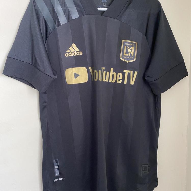 Adidas Men's LAFC 2021 Authentic Soccer Home Jersey Black Gold Size M Adidas Men's LAFC 2021 Authentic Soccer Home Jersey Black Gold Size M