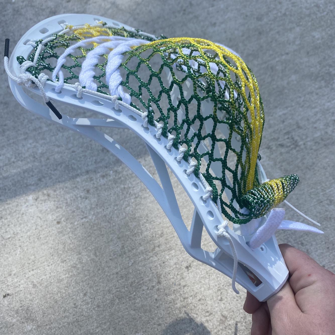 ECD Lacrosse Mirage 1.0 Strung W/Mesh Dynasty FORCE Hex Mesh SidelineSwap