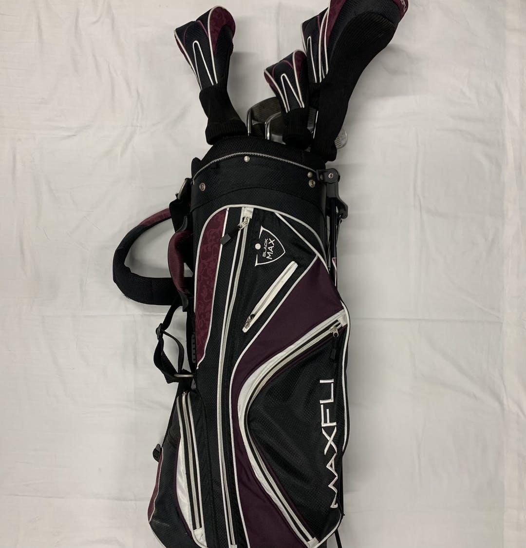 Used Maxfli Black Max 10 Piece Graphite Ladies Golf Womens Package Sets