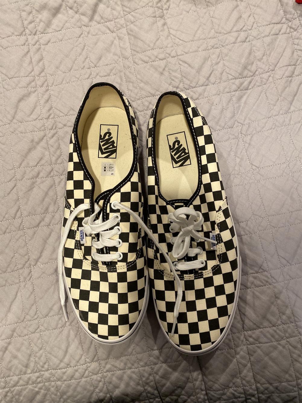 checkered vans size 13