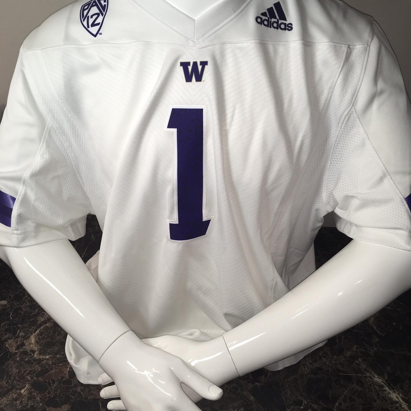 University of Washington UW Huskies Adidas Football Jersey #1 ... University of Washington UW Huskies Adidas Football Jersey #1 ...
