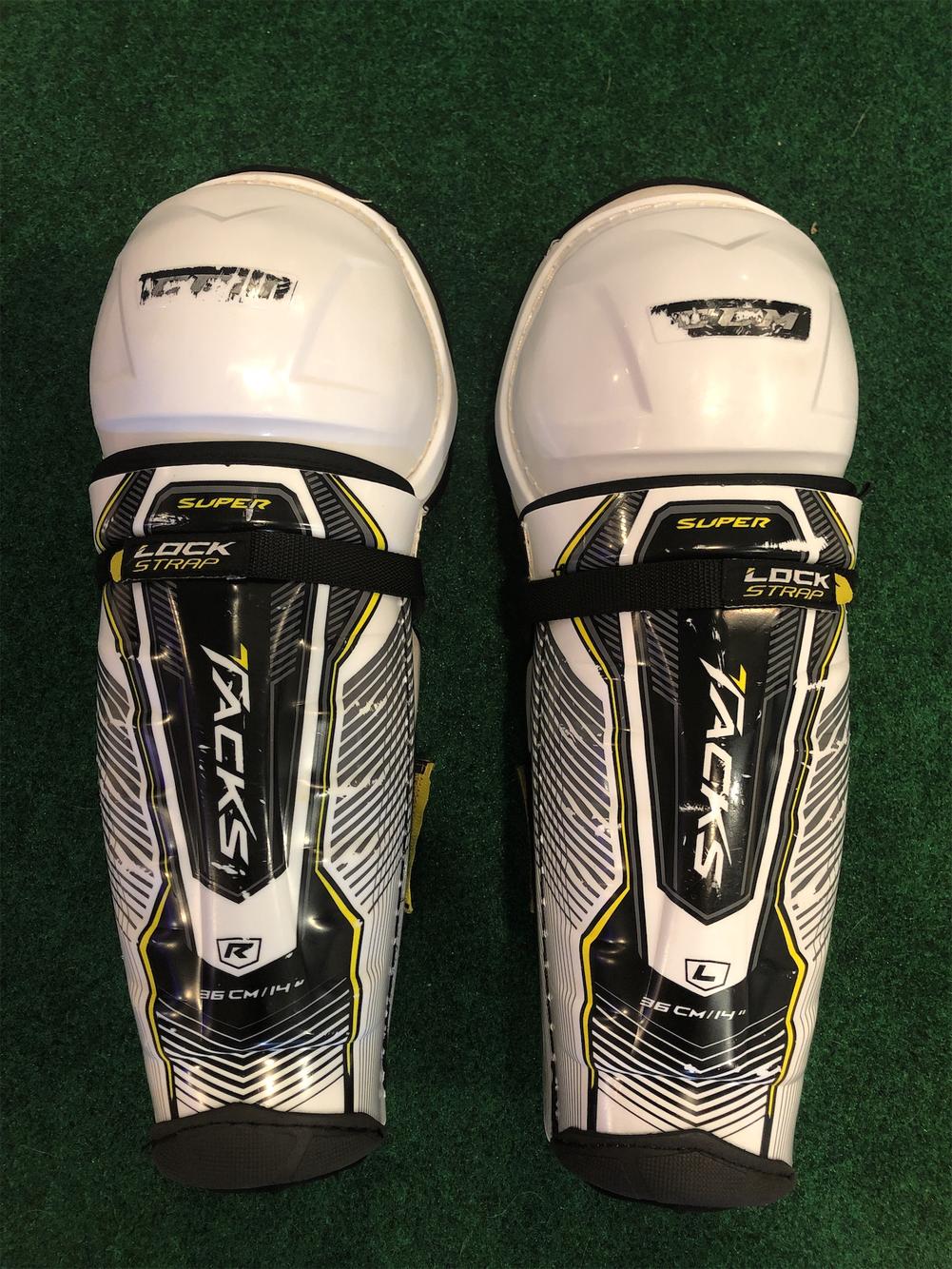 Senior CCM Super Tacks Pro Stock Shin Pads SidelineSwap