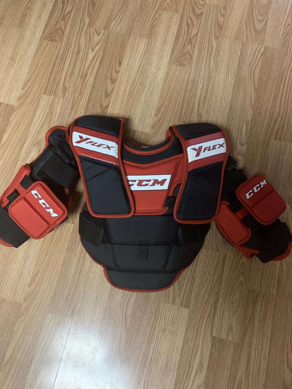 Used Junior Small CCM YT flex Goalie Chest Protector SidelineSwap