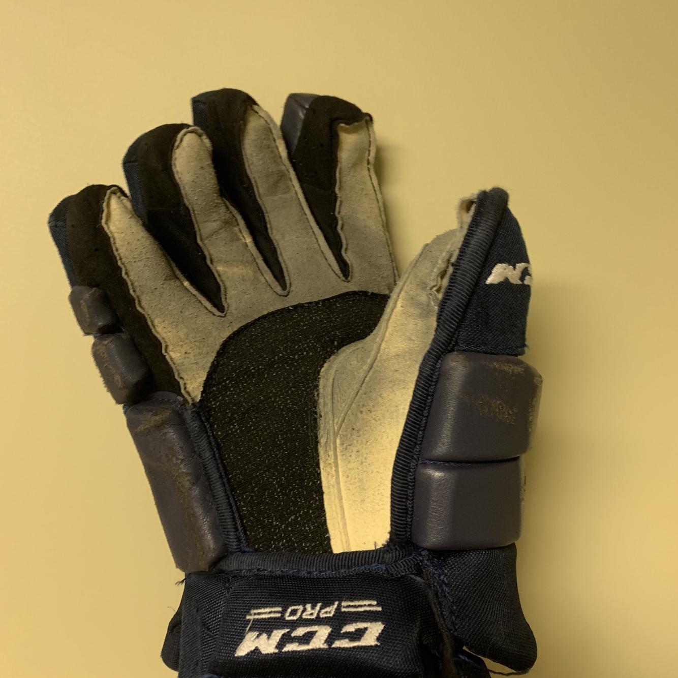 Blue Senior CCM Ultra Tacks 14" Pro Stock Gloves SidelineSwap