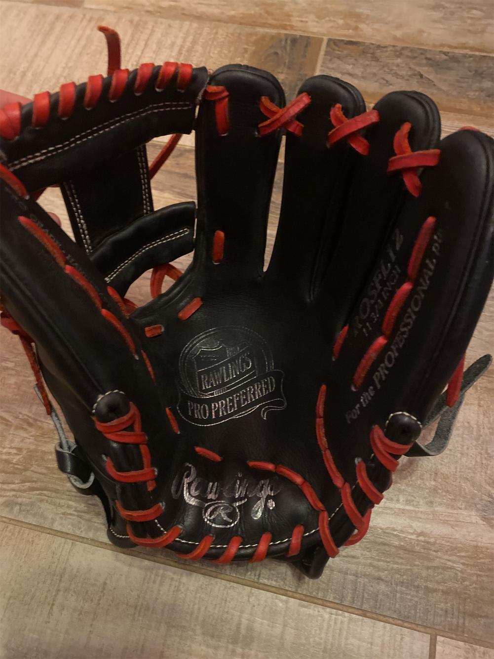 Black High School/College Infield Pro Preferred 11.75" Baseball Glove