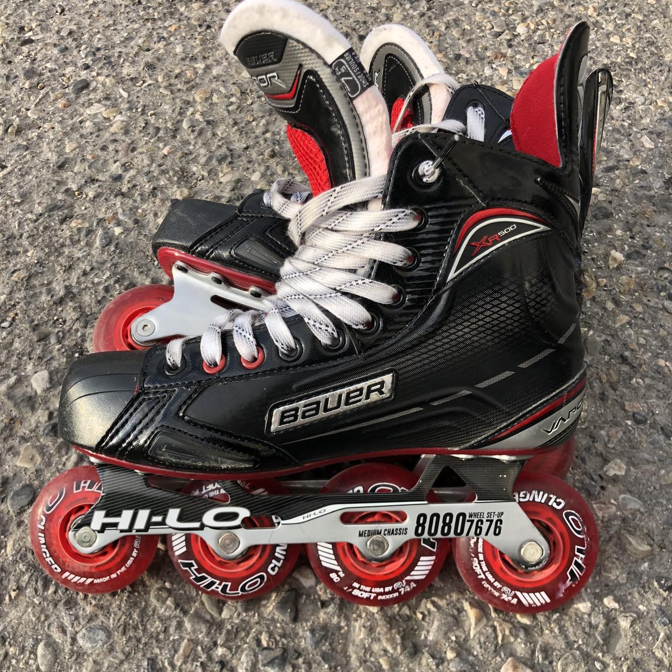 Bauer XR500 Size 7.5D Inline Hockey Skates, Excellent Condition, Extra Wheels Available