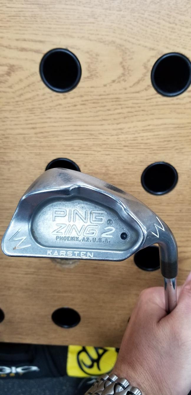 Used Ping Zing 2 Lob Black Dot Lob Wedge Steel Regular Golf Wedges