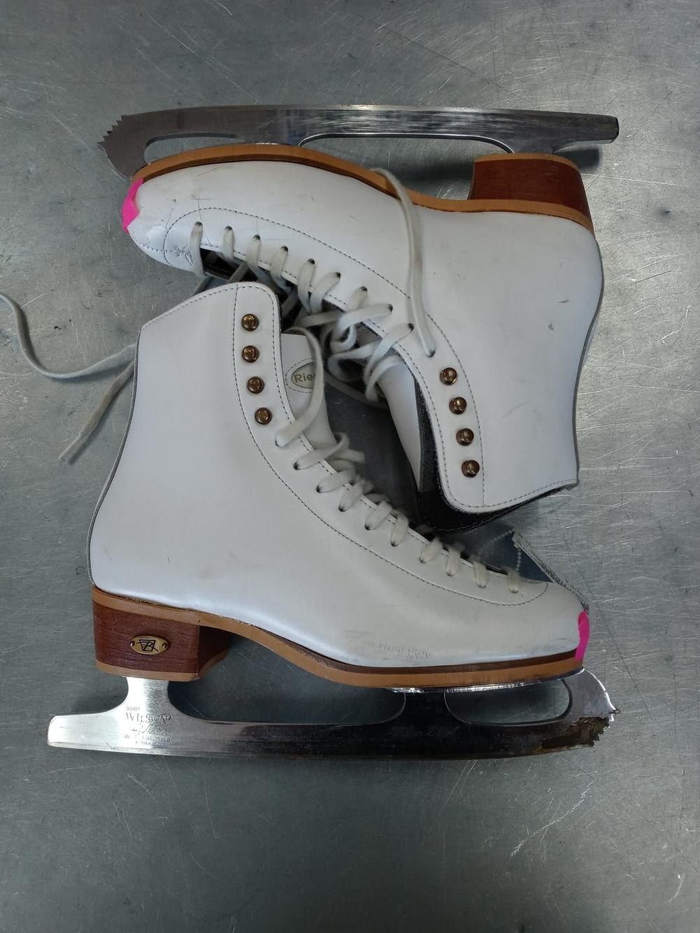 Used Riedell Figure Skates Senior 6 Ice Skates Womens Figure Skates