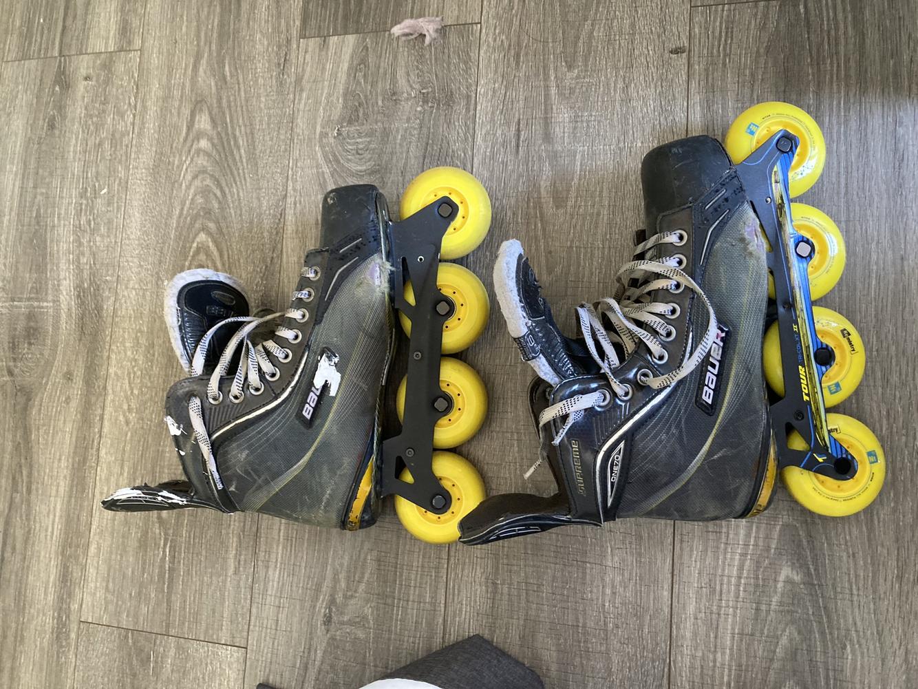 Used Bauer Extra Wide Width Size 9 Inline Skates SidelineSwap