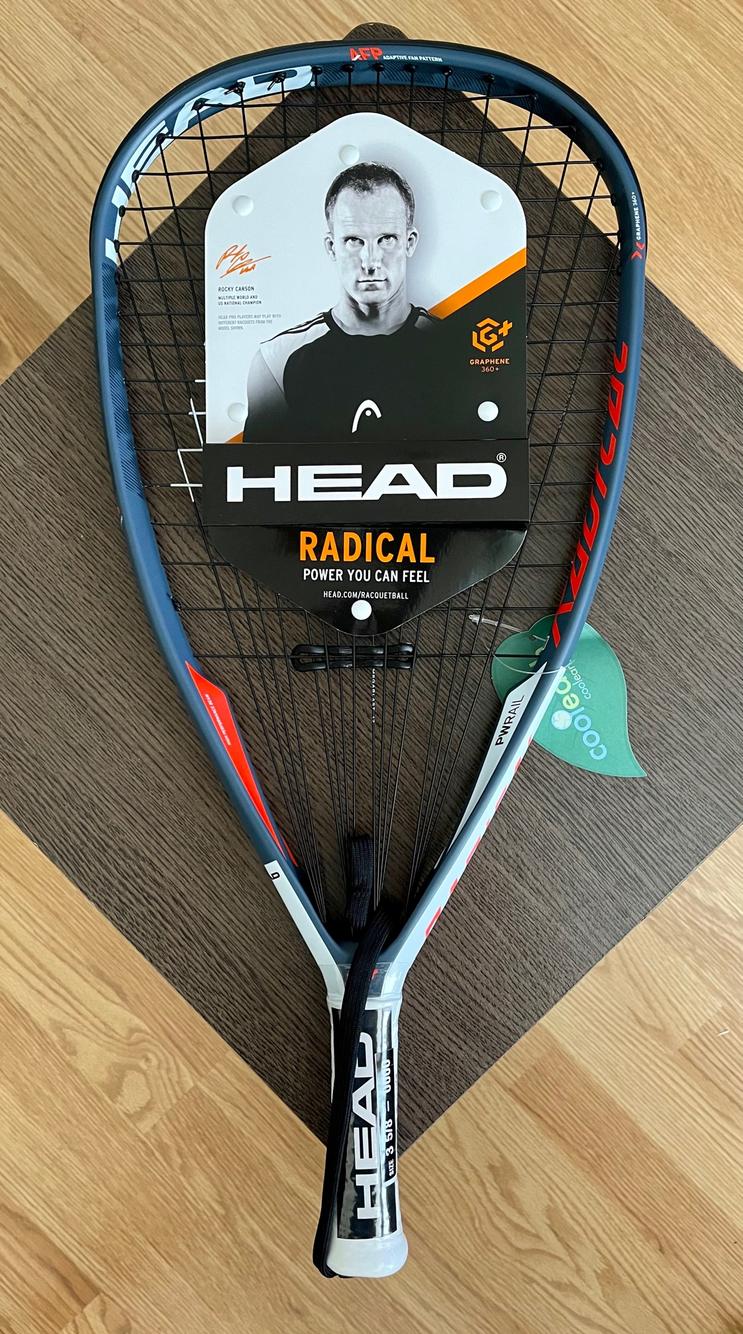 New HEAD Graphene+ Radical 170 Racquetball Racquet SidelineSwap